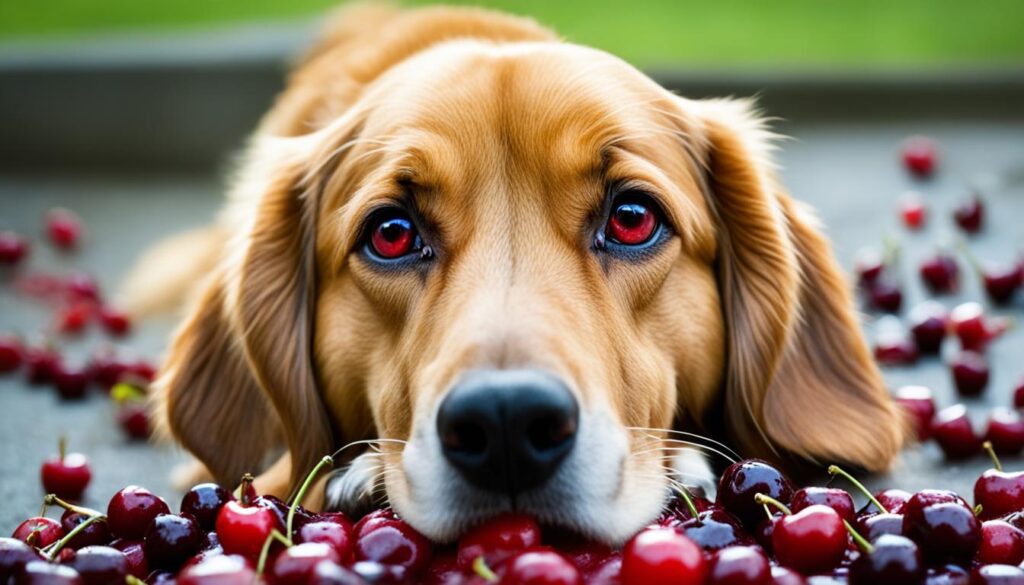 cherry ingestion by dogs