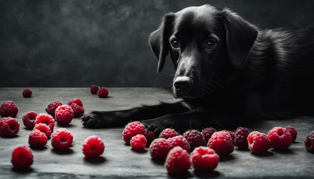 dangers of feeding dogs raspberries