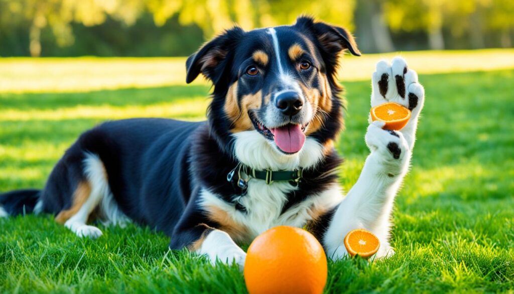 how to feed oranges to dogs