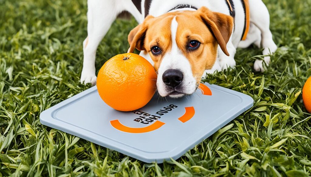 risks of dogs eating oranges