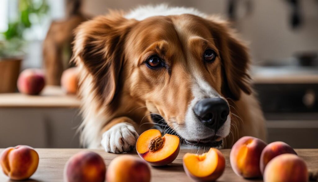 safely give your dog peaches